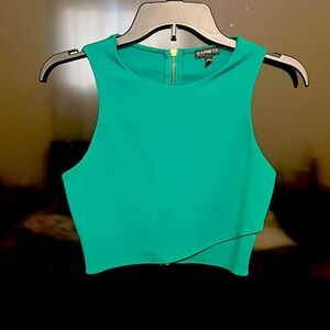 Express Women's Vibrant Green Tank Top